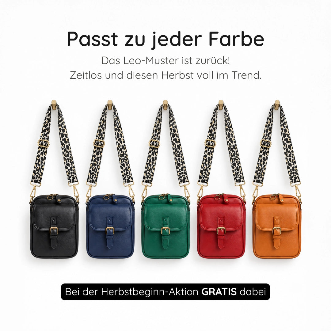HERBSTBEGINN-AKTION – ROVIANA Umhängetasche + GRATIS Extra-Tragegurt + Überraschungsgeschenk